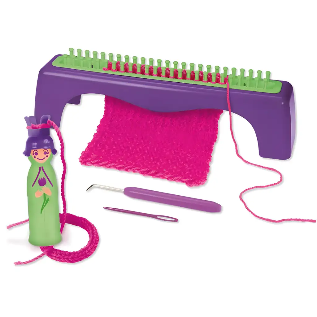 LENA: Kreatives Strick- und Häkelset mit Strickliesel und Garn kép 2