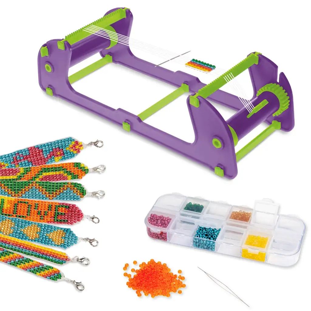 LENA: DIY Perlenarmband-Set mit Webstuhl und 2000 Perlen kép 2