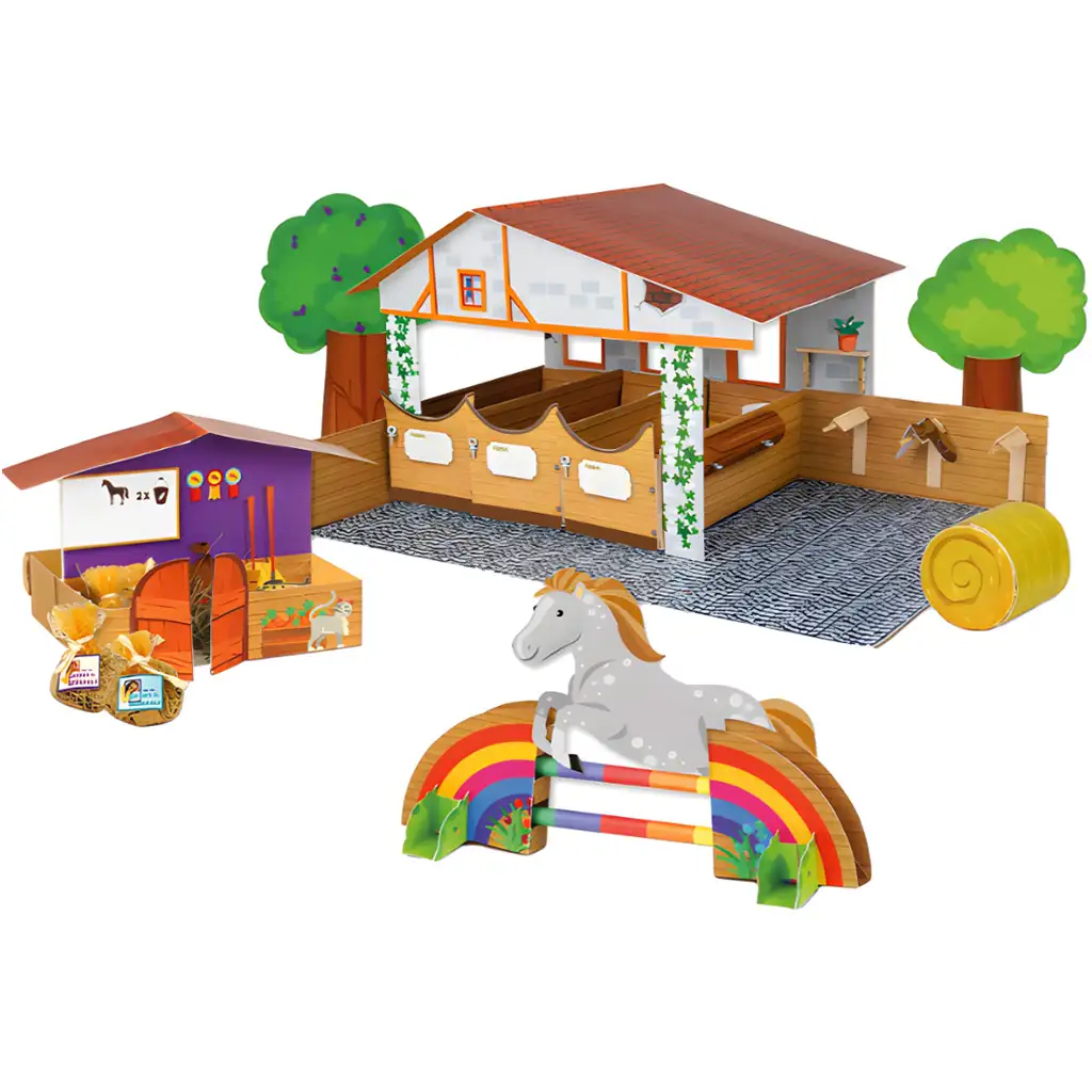 LENA: My Pony ECO Reitstall Kreativ-Bastelset kép 2