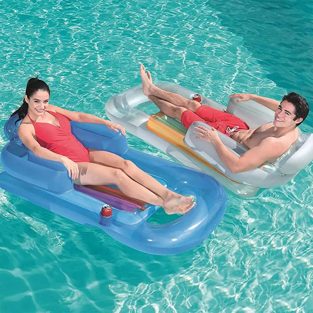 Bestway: Summer Colors Luftmatratze mit Rücken- und Armlehnen in zwei Varianten 161x84cm kép 2