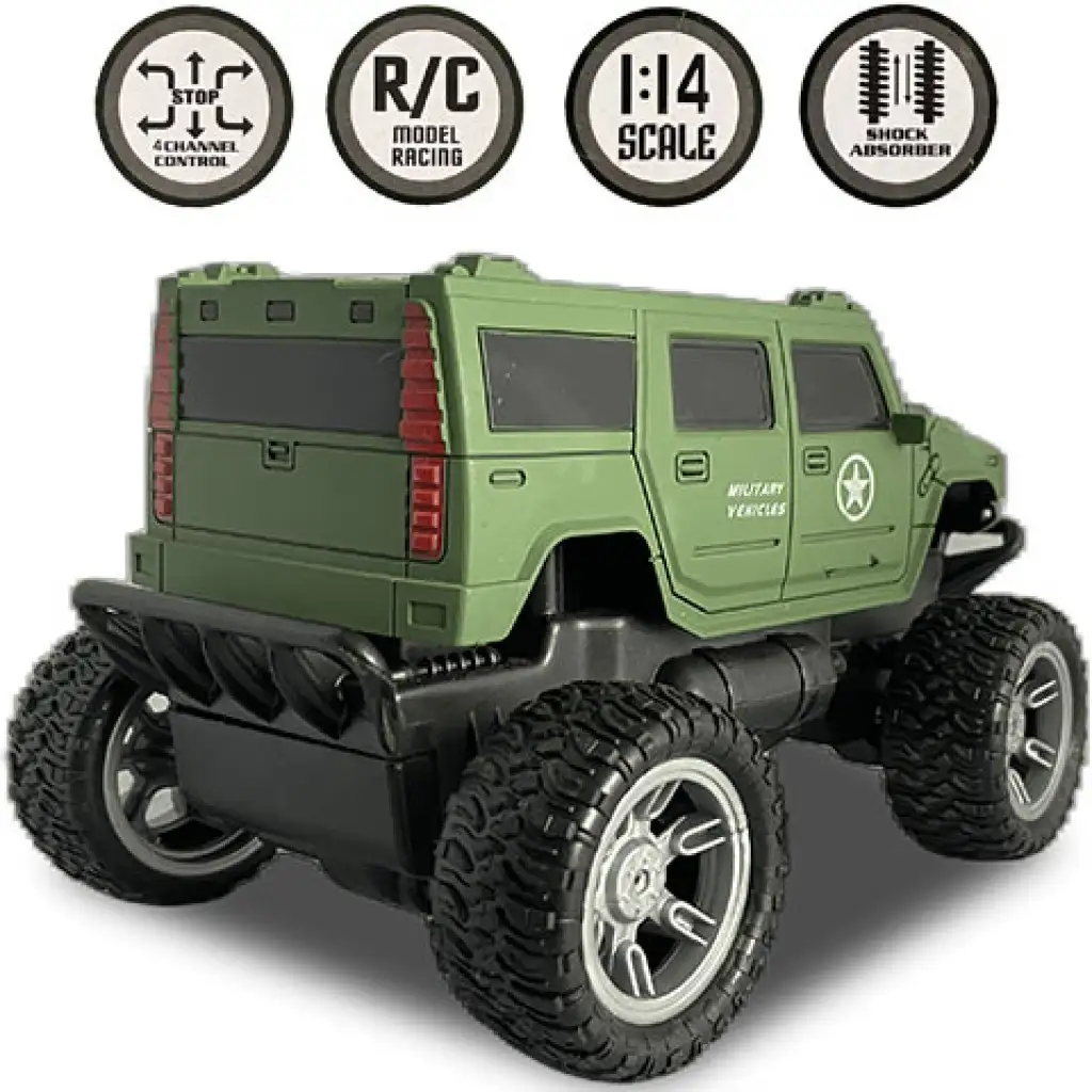 RC Off-Road Militär ferngesteuerter Militär-Hummer mit Licht 27 MHz 22cm 1/16 Maßstab kép 2