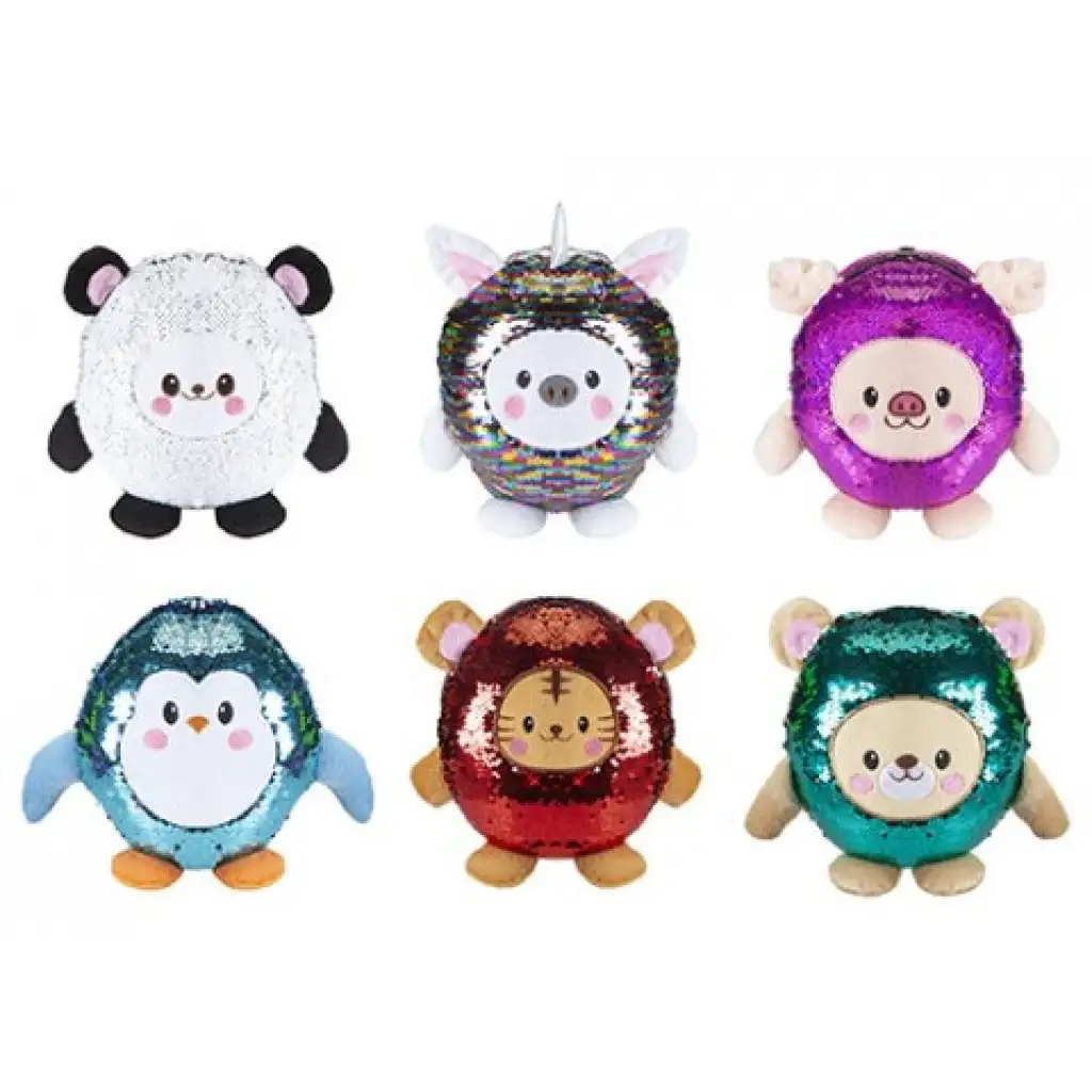 Shimmeez: Simiflitter Plüschtiere 20 cm in 6 verschiedenen Varianten