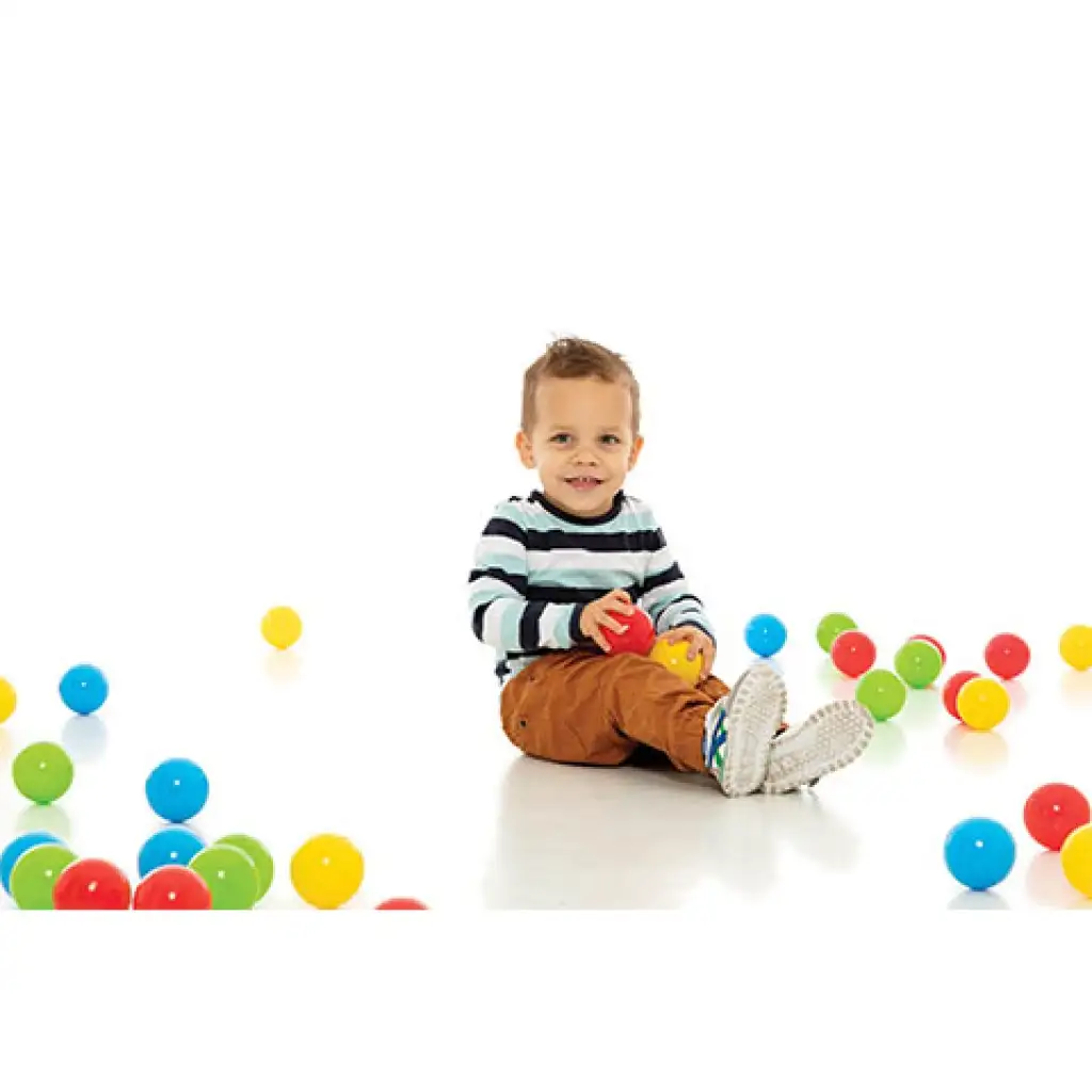 Bunte Bälle im Netz 100 Stück - D-Toys kép 2