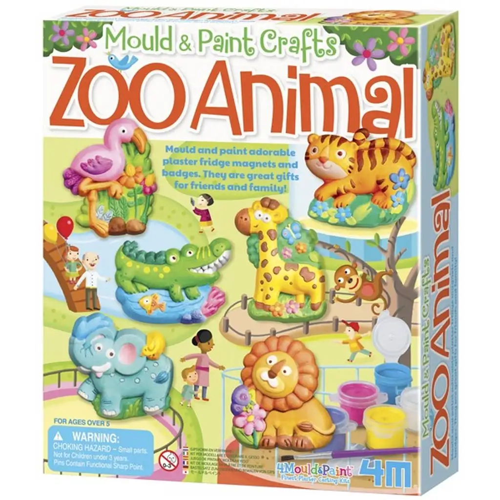 Bunter Zoo-Gipsfigur-Herstellungssatz