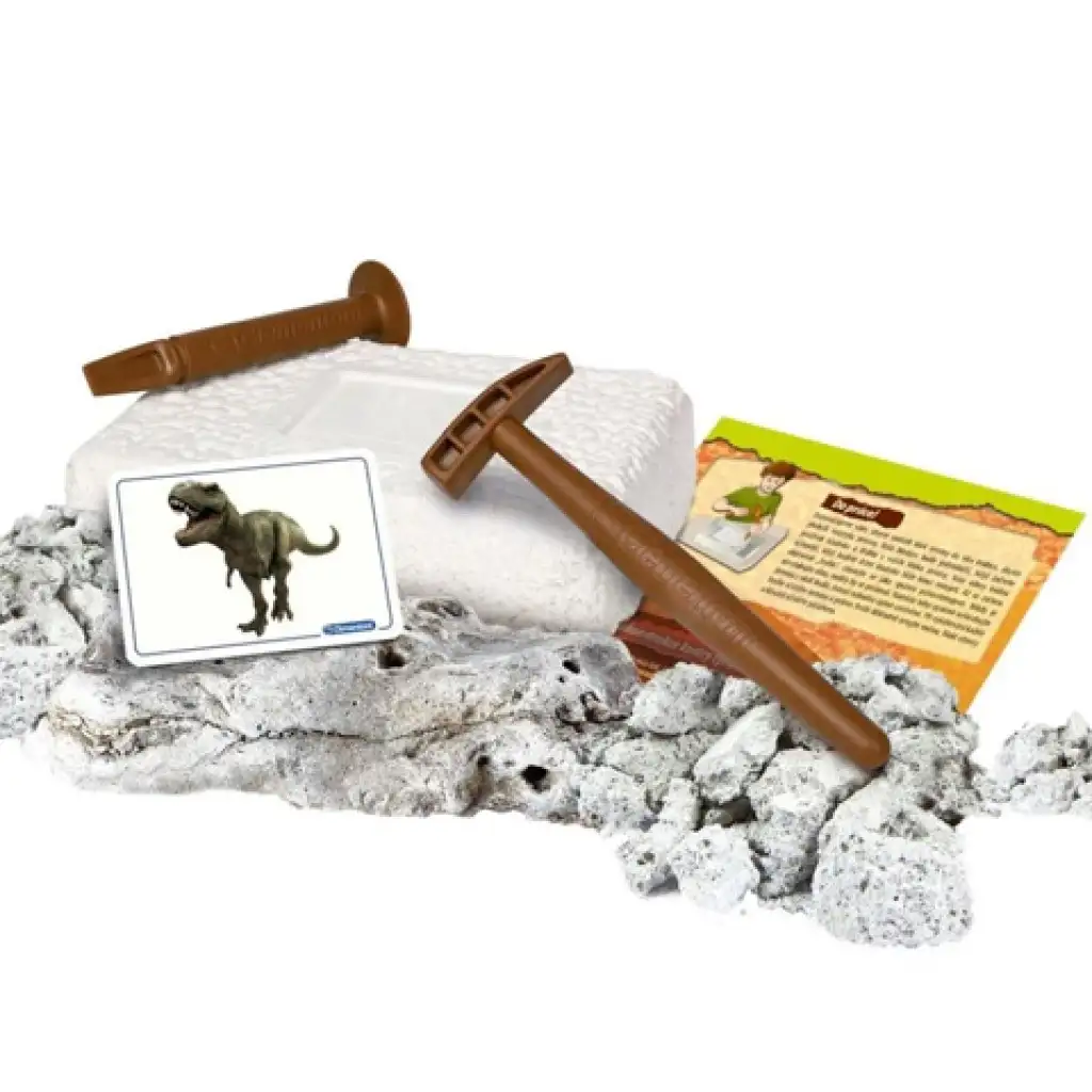 Science&Play: Archeofun Leuchtender T-rex und Triceratops Archäologie-Set - Clementoni kép 2