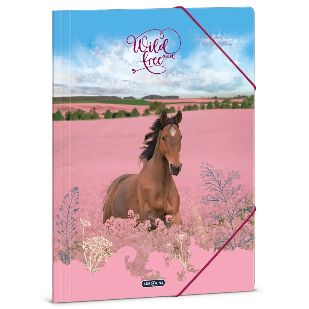 Ars Una: Wild and Free Pferde-Gummimappe A/4