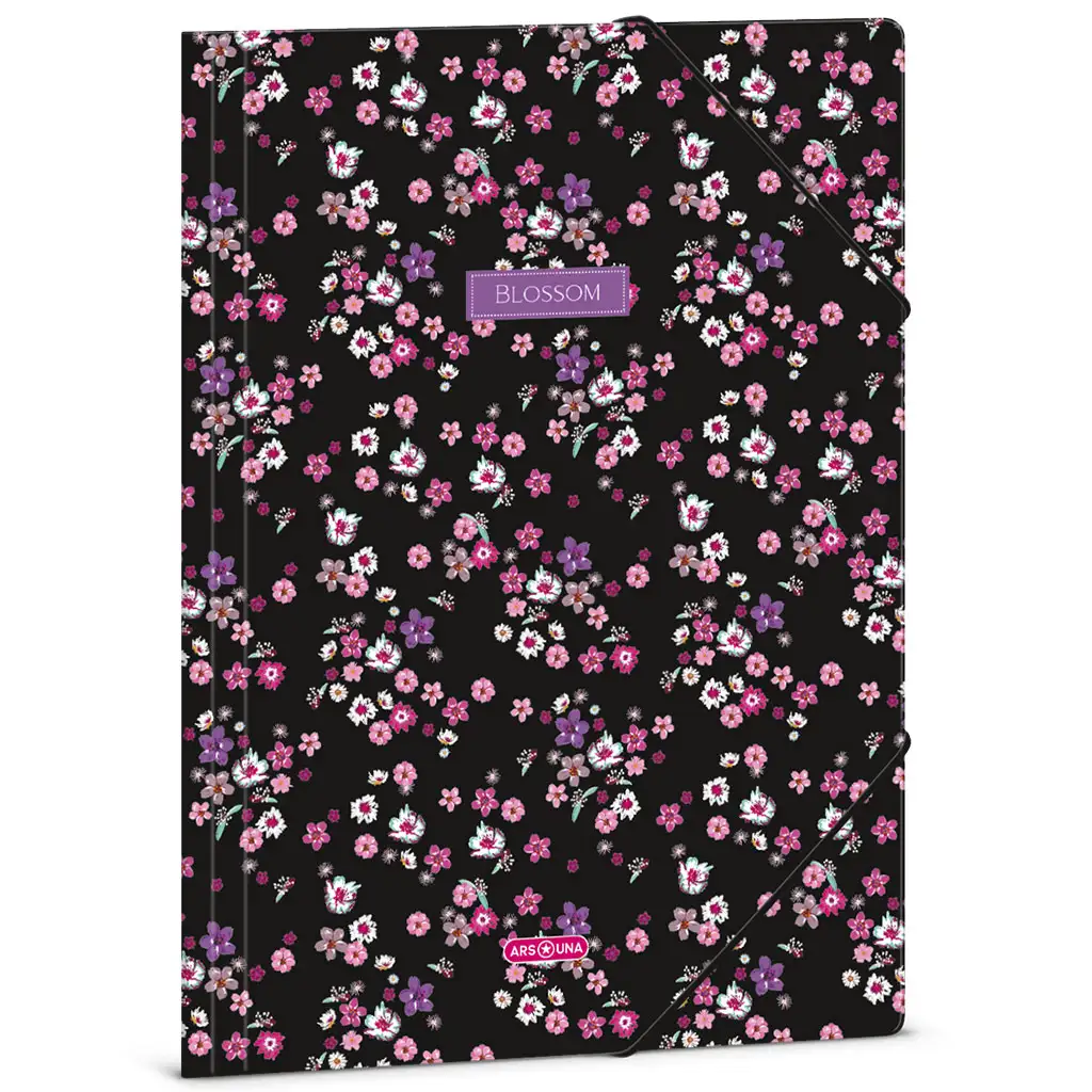 Ars Una: Pearl Blossom Blumen-Gummimappe A/4