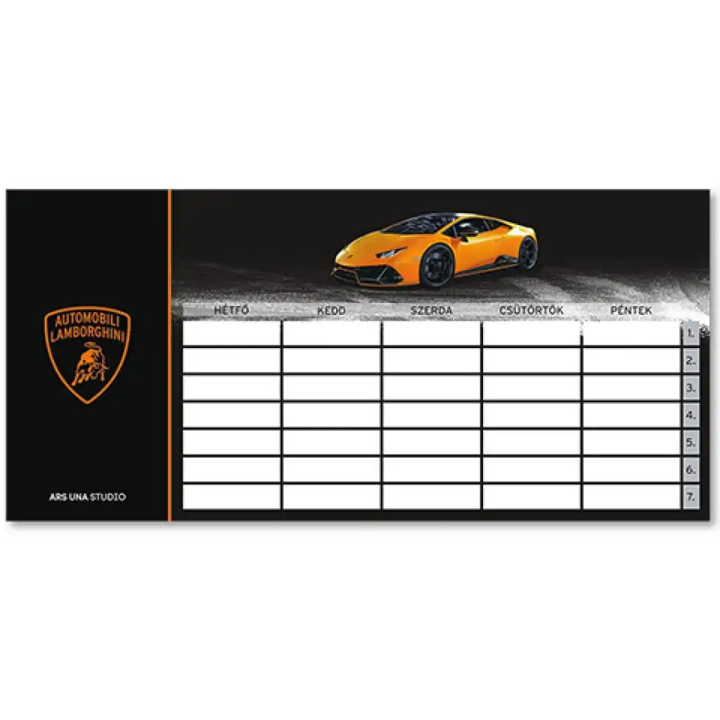 Ars Una: Lamborghini einseitiger, beidseitiger Stundenplan