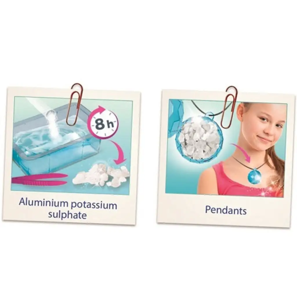 Clementoni: Wissenschaftliches Spielset für Kristallschmuck kép 3