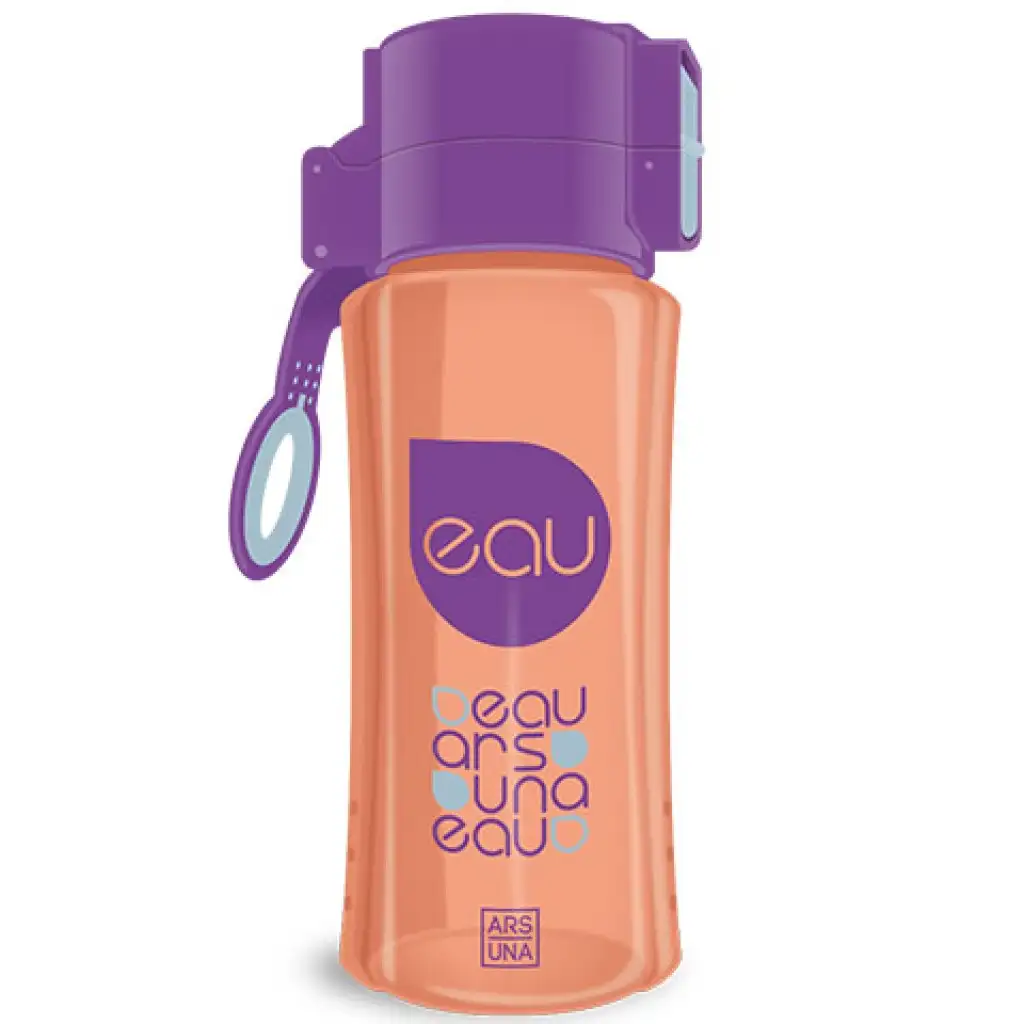 Ars Una: Lila és narancs BPA mentes kulacs 450ml kép 1