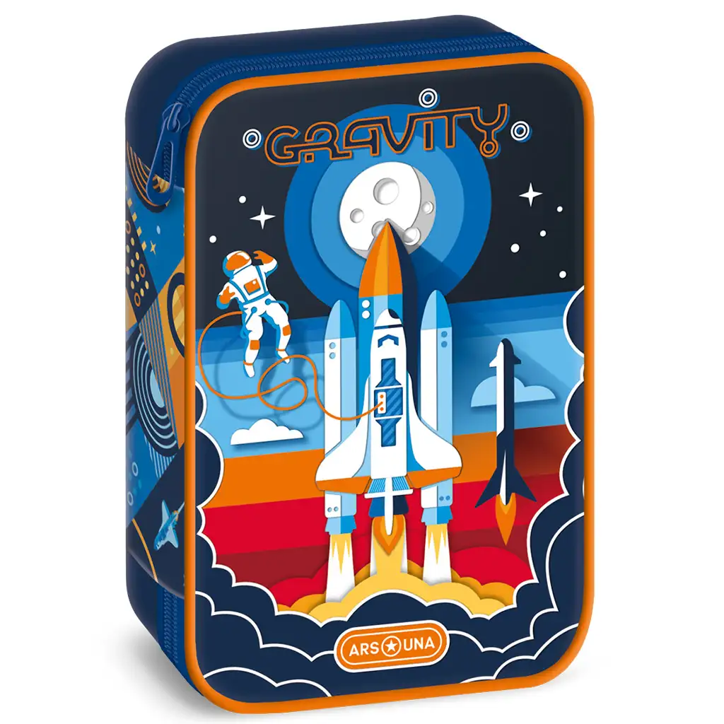 Ars Una: Gravity űrhajós többszintes tolltartó 15,5x22,5x4,5cm kép 1