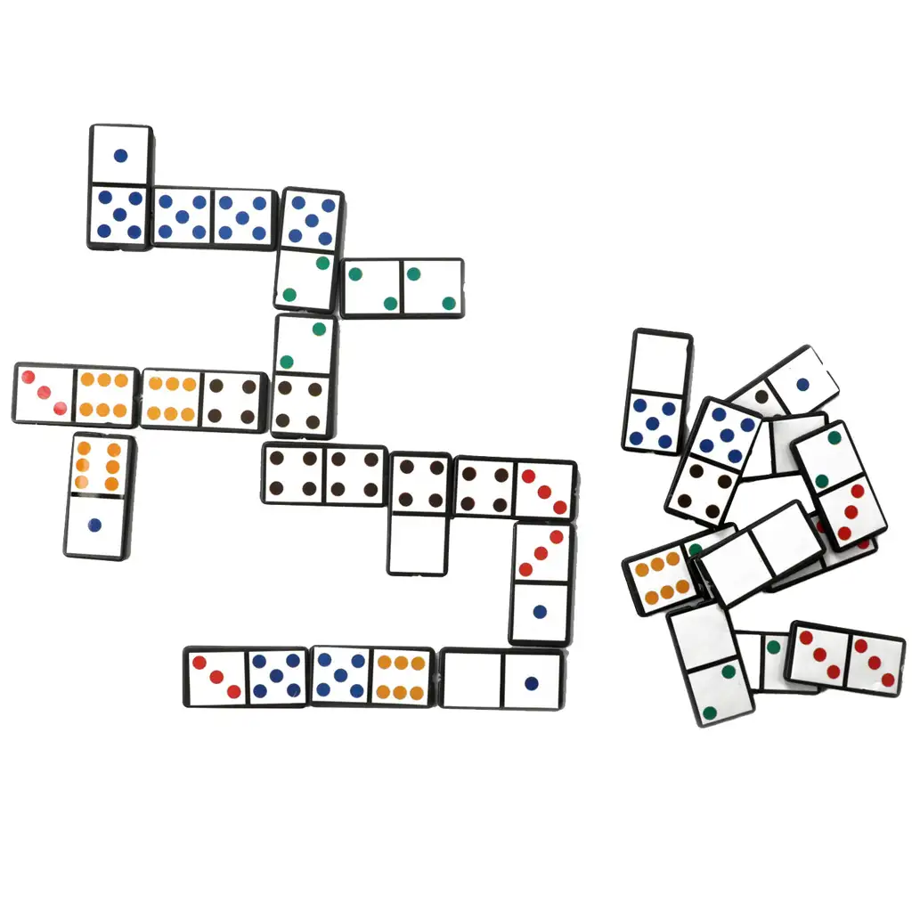 Dominospiel Farben und Zahlen kép 2
