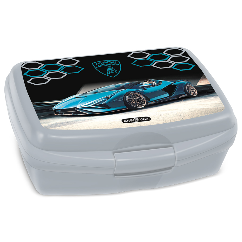 ArsUna: Lamborghini graue Brotdose 16,5x6x13,5cm