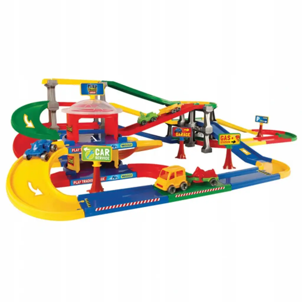 Mega-Garage-Rennstrecke mit kleinen Autos 9,1m - Wader kép 2