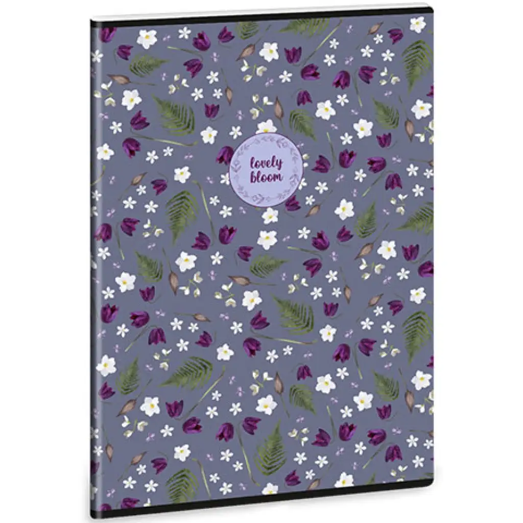 Ars Una: Lovely Bloom Bluebells A/4 extra kapcsos ponthálós füzet kép 1