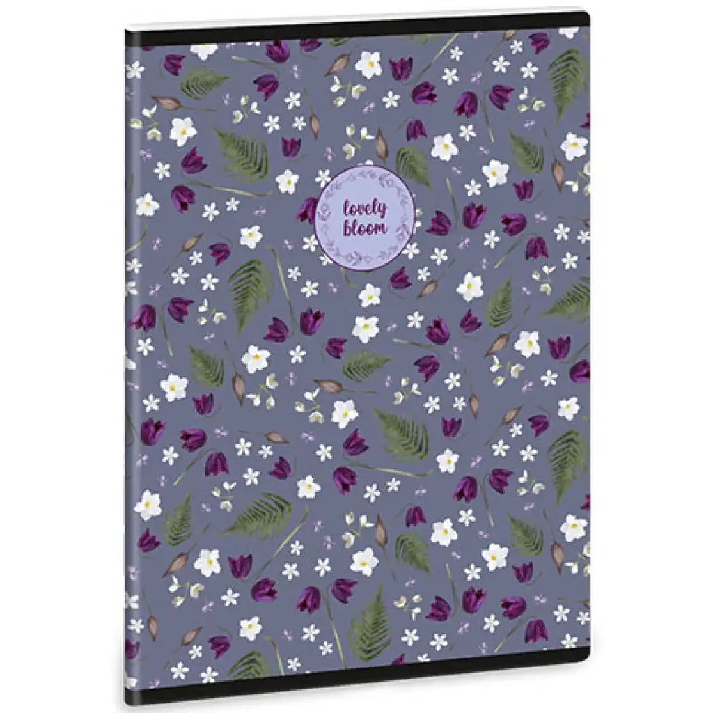 Ars Una: Lovely Bloom Bluebells extra Heft mit Klammern kariert A/5