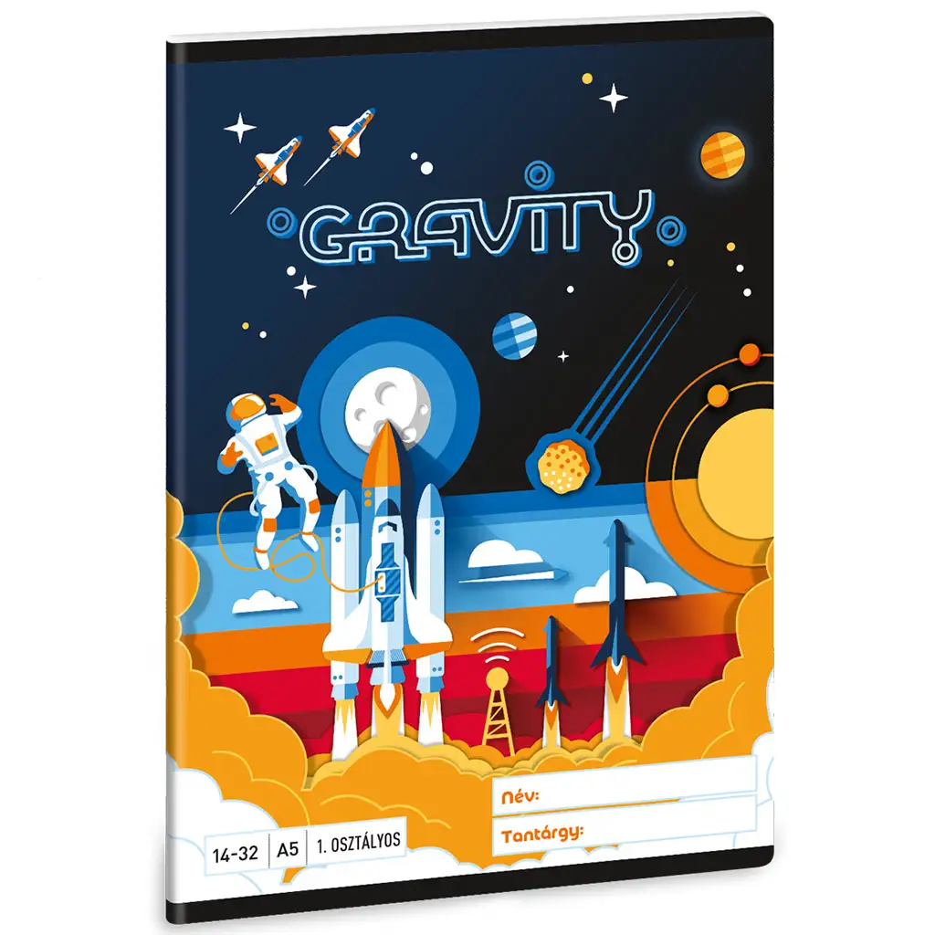 Ars Una: Gravity Astronaut 1. Klasse liniertes Heft A/5