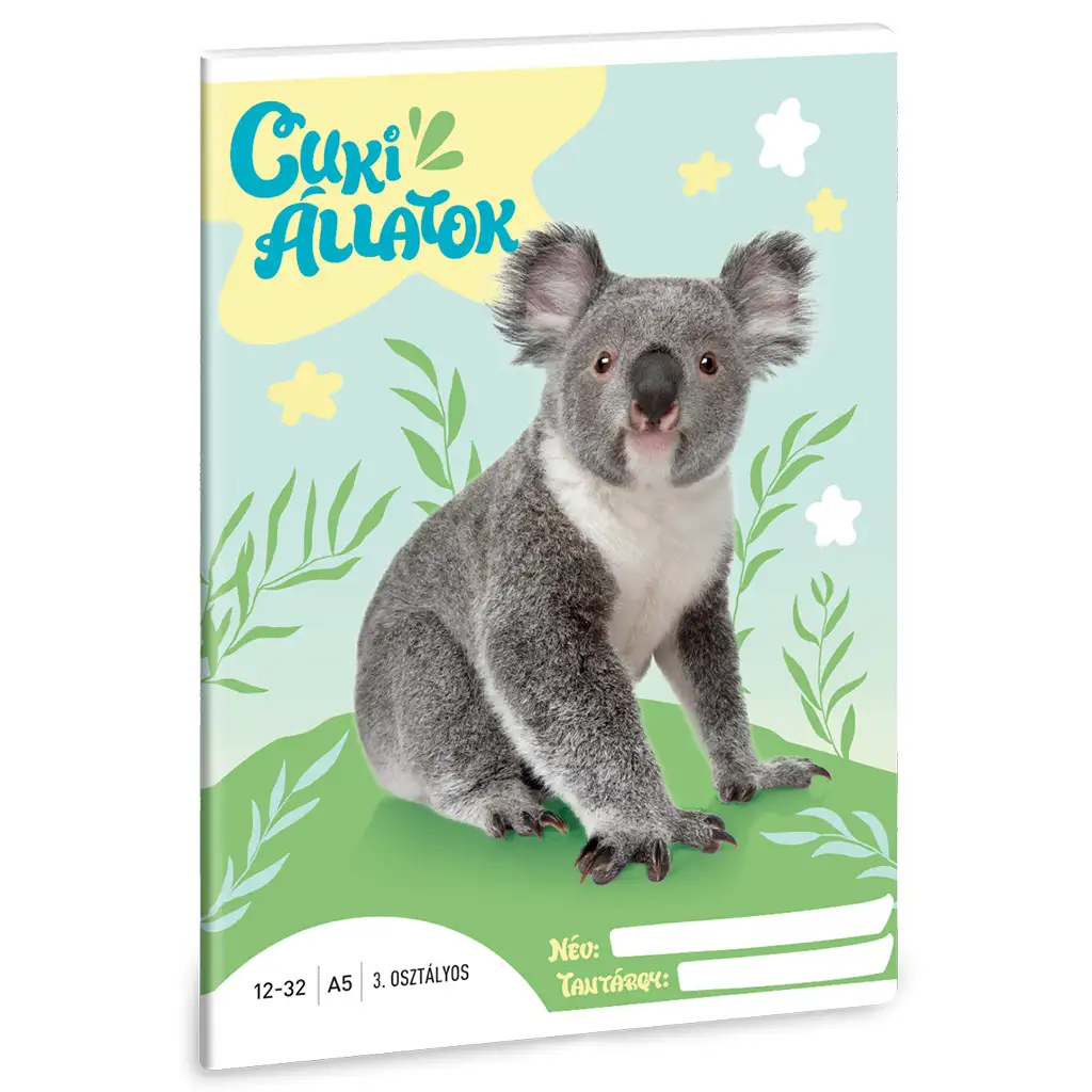 Ars Una: Süße Tiere - Koala liniertes Heft für die 3. Klasse A/5