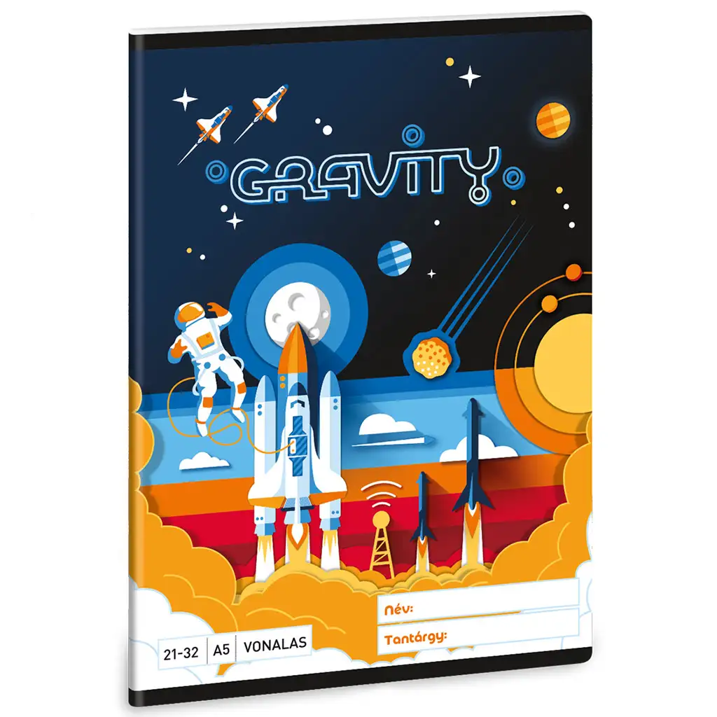 Ars Una: Gravity Astronauten linierter Notizblock A/5