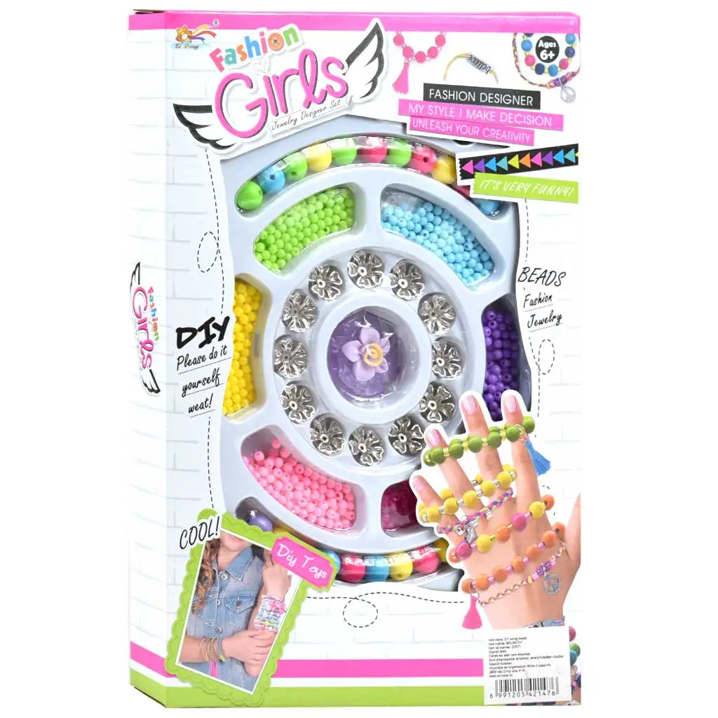 Fashion Girls: Armbandherstellungsset mit über 200 Perlen und Zubehör