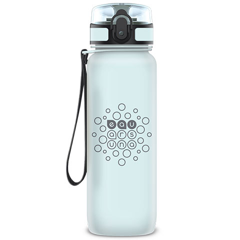 Ars Una: Matt hellblau BPA-freie Trinkflasche 800ml