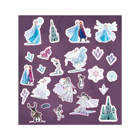 Disney: Die Eiskönigin 2. 12-seitiges Stickeralbum mit 50 Stickern kép 2