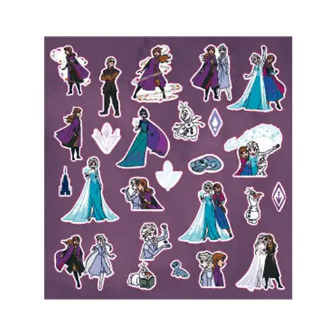 Disney: Die Eiskönigin 2. 12-seitiges Stickeralbum mit 50 Stickern kép 3