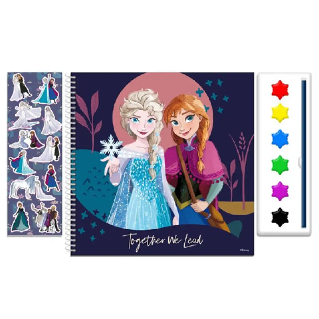 Disney: Die Eiskönigin 2. Malbuch mit Wasserfarben und Aufklebern kép 2