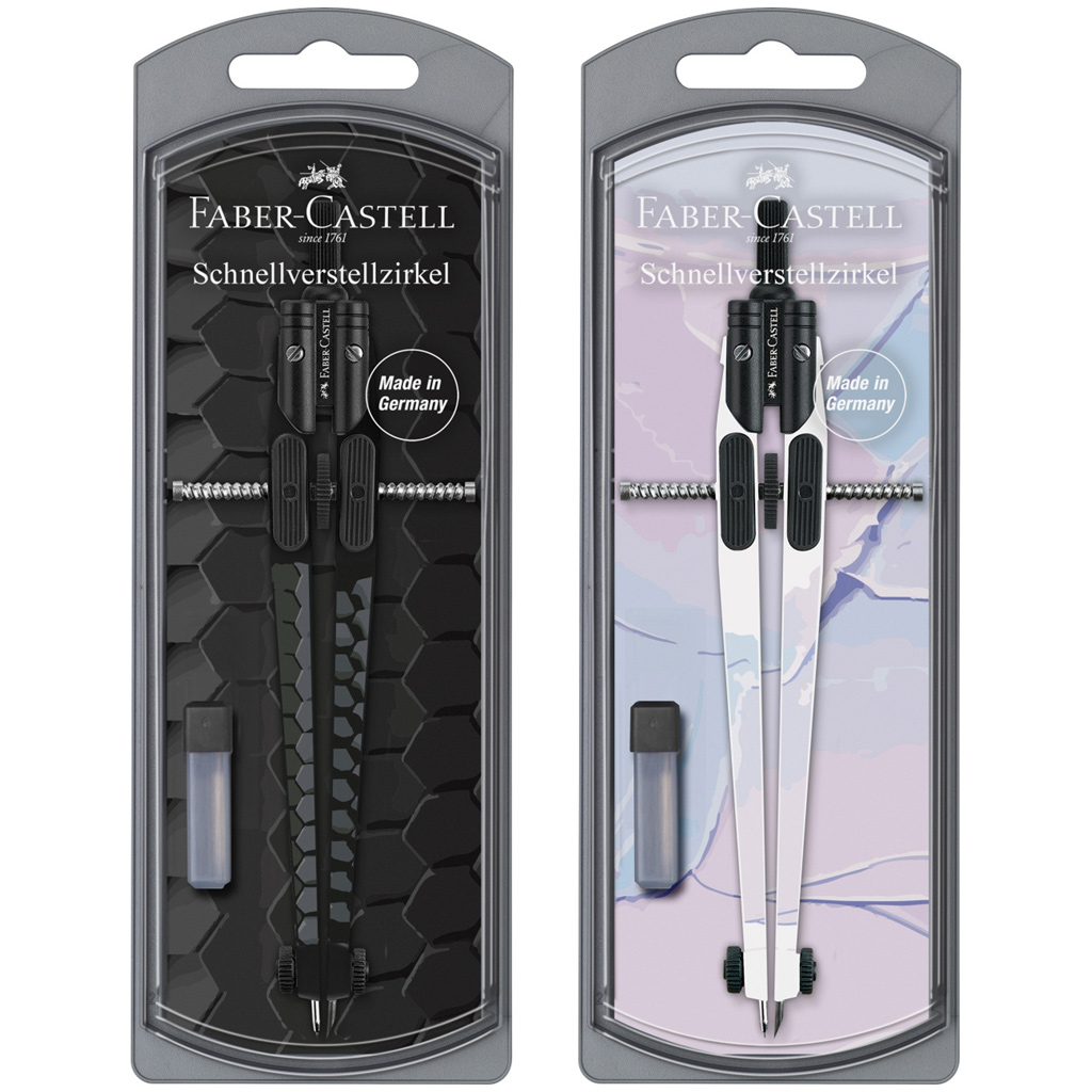 Faber-Castell: S&V Zirkelset mit Schnellverstellung in zwei Varianten 1 Stk.