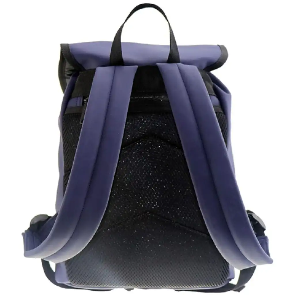 Must: Kék csatos iskolatáska, hátizsák 22x11x31cm kép 2