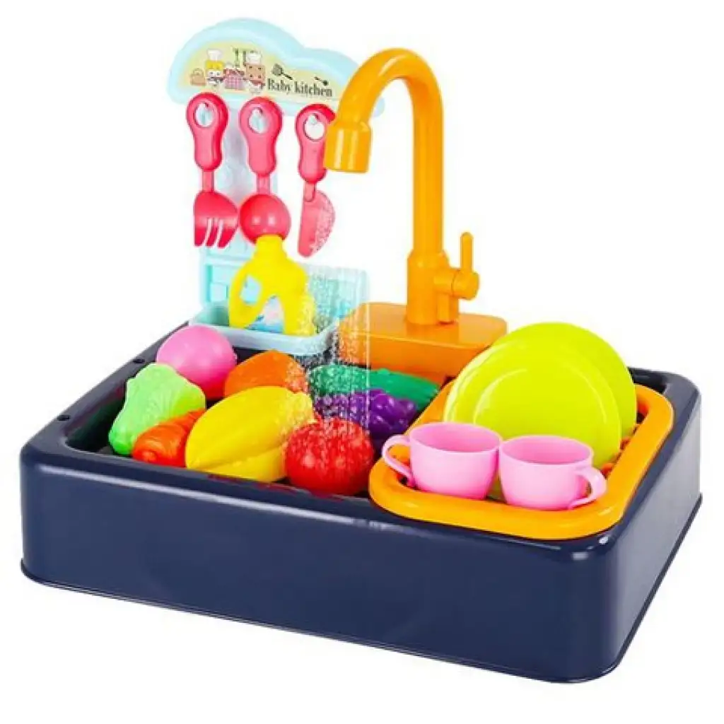 Spülbecken 20-teiliges Spielset mit Zubehör und Funktion kép 2