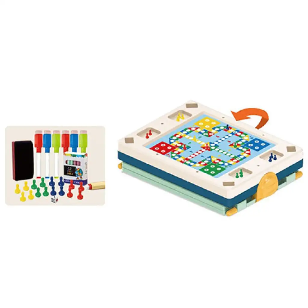 Grünes doppelseitiges Zeichentafel-Set, 31-teilig kép 3