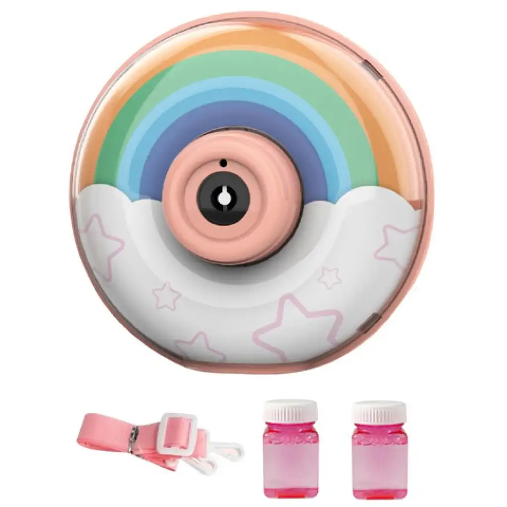 Bubble-Kamera: Regenbogen-Seifenblasen-Kamera mit Licht und Ton kép 2