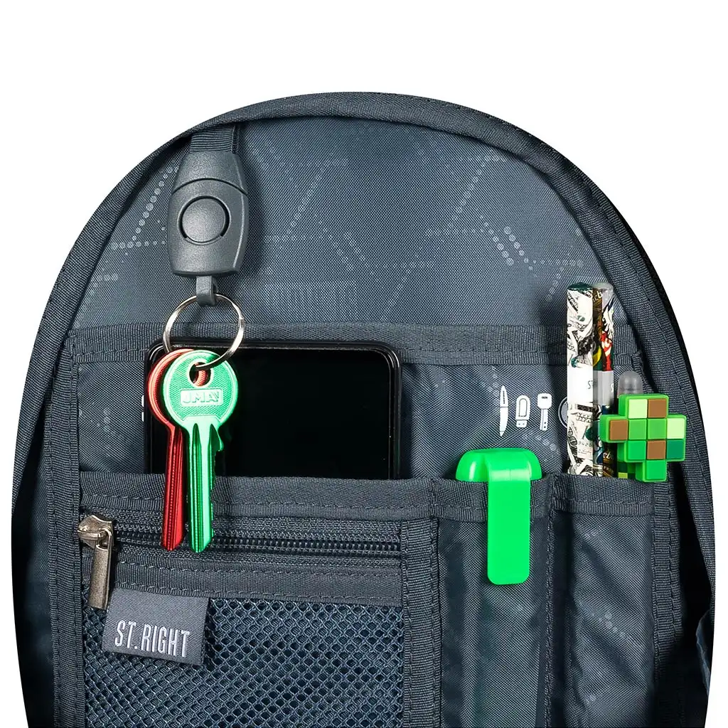 St.Right Moro tarnfarbener Schulrucksack, Rucksack BP04 43x32x20cm kép 5