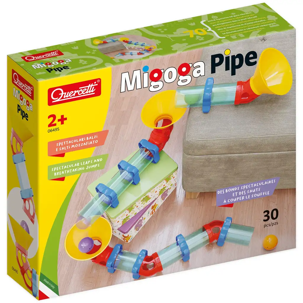Quercetti: Migoga Pipe Trichter-Kugelbahn