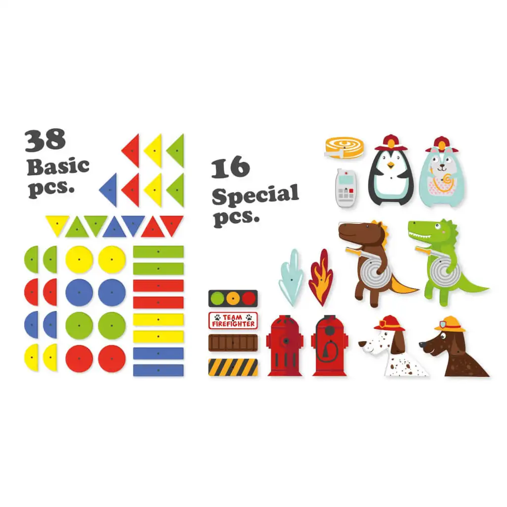 LENA: Hammerspiel-Korktafel-Set - Feuerwehr kép 4