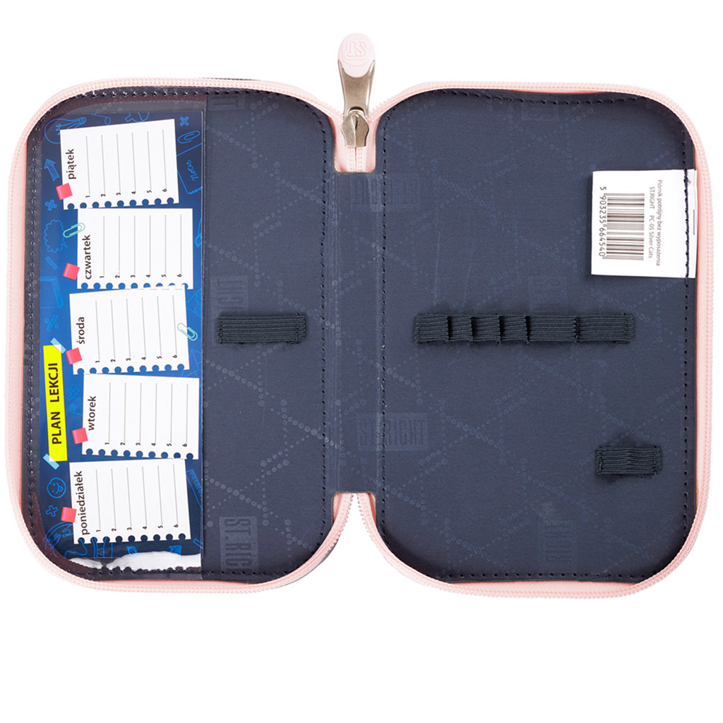 St.Right Silver Cats dreistöckiges ausklappbares Federmäppchen kép 3