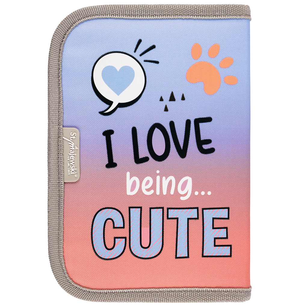 My Little Friend - Ausklappbares Federmäppchen mit Grey Yorkie Muster 21x14x3,5cm kép 2