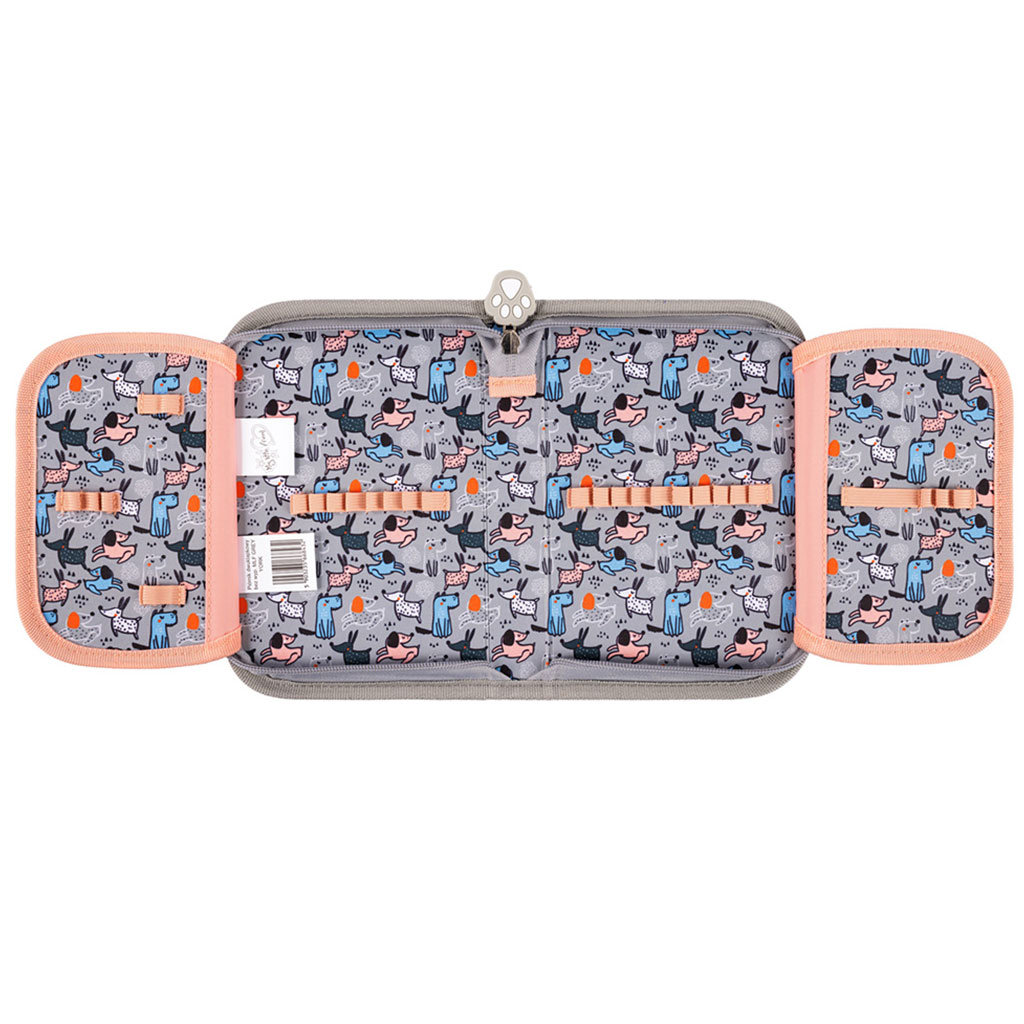 My Little Friend - Ausklappbares Federmäppchen mit Grey Yorkie Muster 21x14x3,5cm kép 3