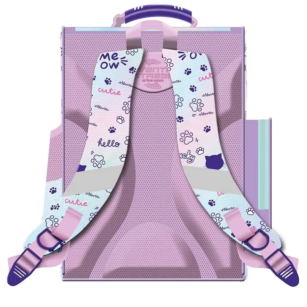 My Little Friend - Pastel Kitty ergonomischer Schulranzen, Rucksack 35,5x27,5x16cm kép 2