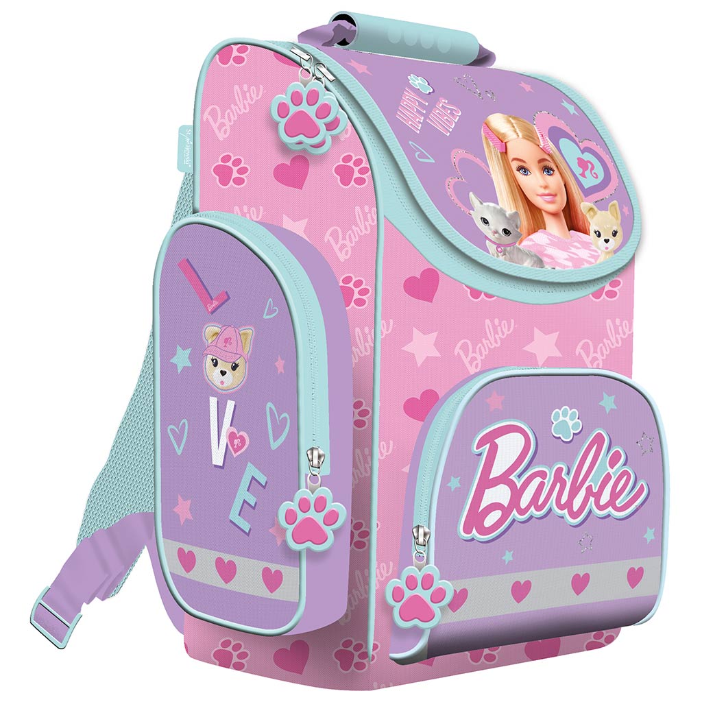 Barbie ergonomikus iskolatáska, hátizsák 35,5x27,5x16cm kép 1