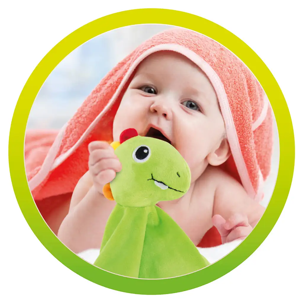 Little Stars: Dinosaurier-Plüsch-Schnuffeltuch kép 4