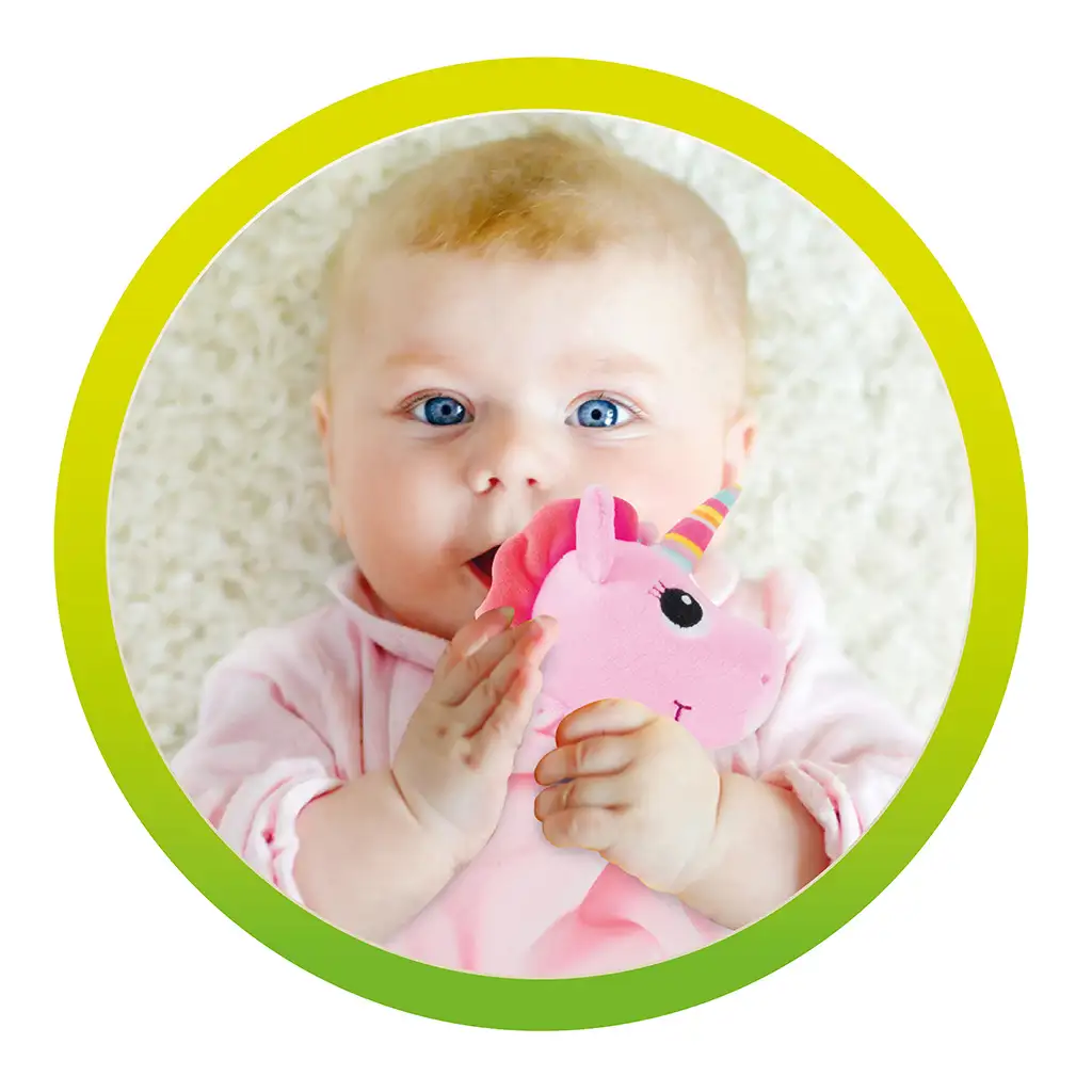 Little Stars: Plüsch-Schmusetuch mit Einhorn kép 4