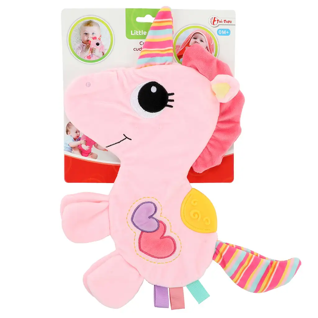 Little Stars: Einhorn-Beißring, rasselndes Sabberlätzchen kép 2