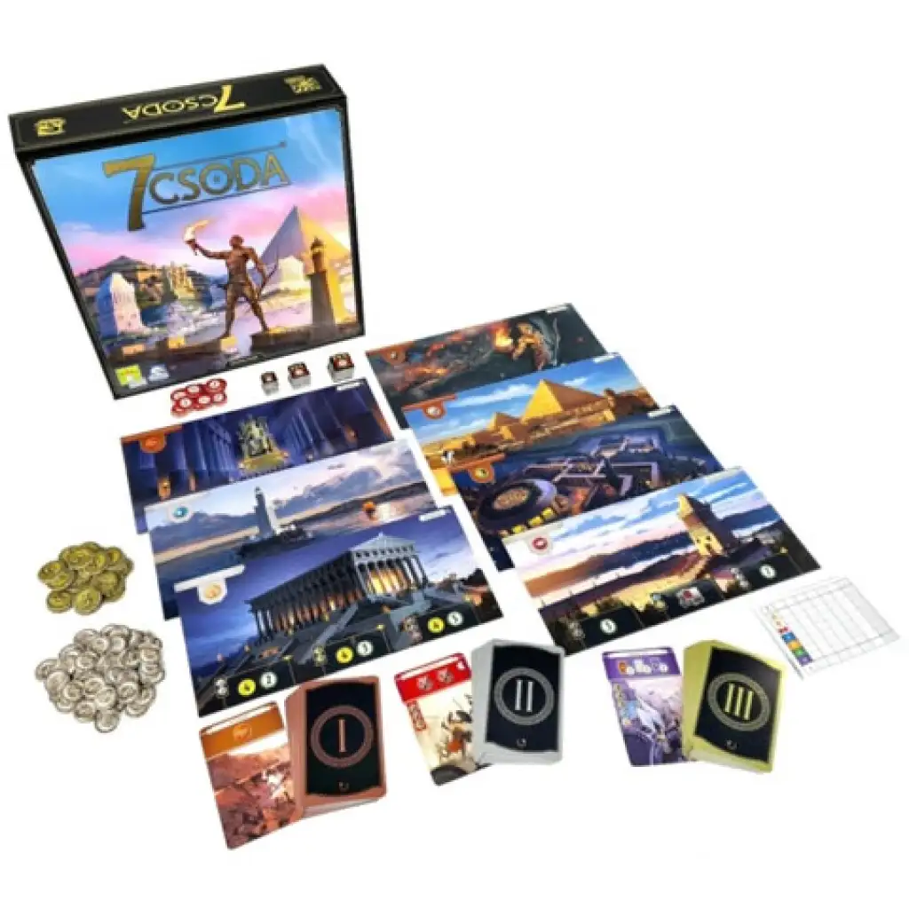 7 Wunder strategisches Brettspiel kép 2