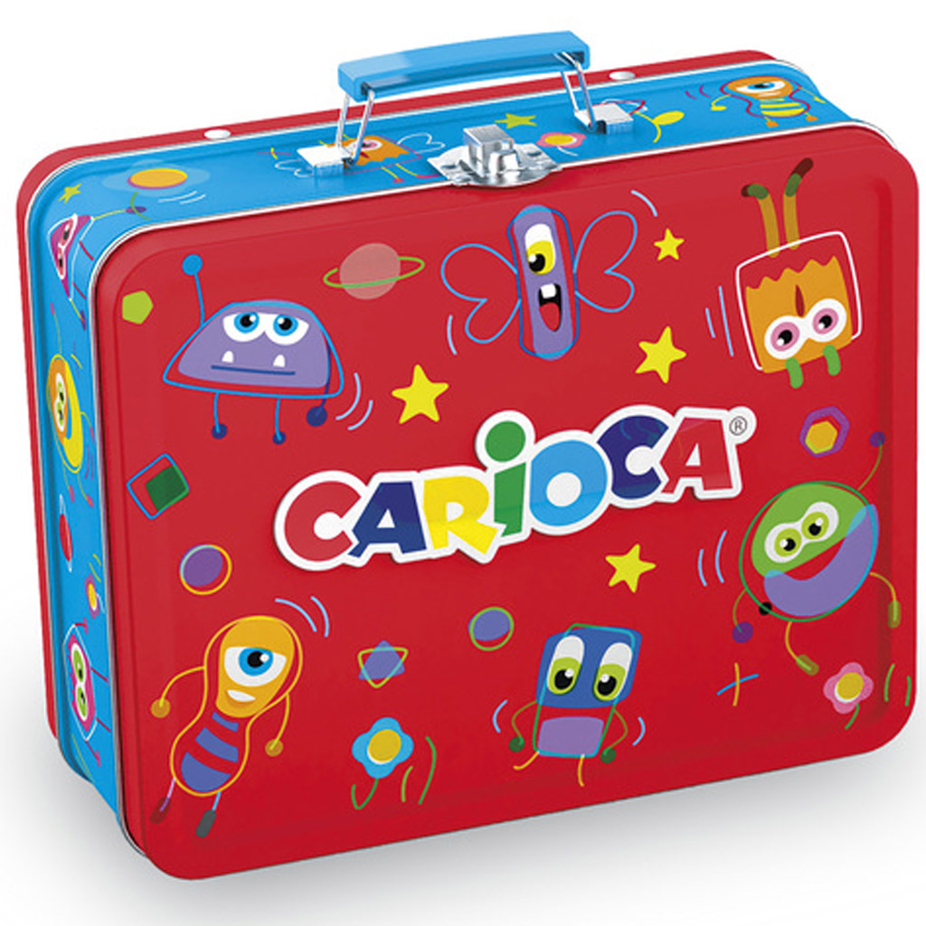 Színes filctoll szett fém dobozoban 80db-os - Carioca kép 1