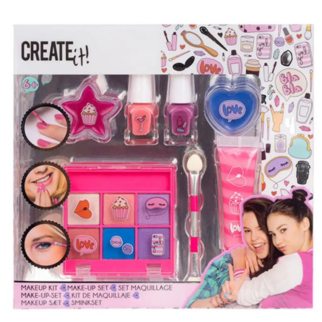 Create It!: 8-teiliges pinkes Schminkset
