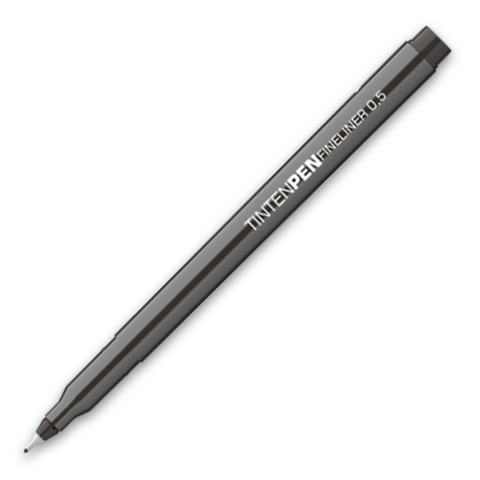 ICO: Tinten Pen fekete tűfilc 0,5mm kép 1