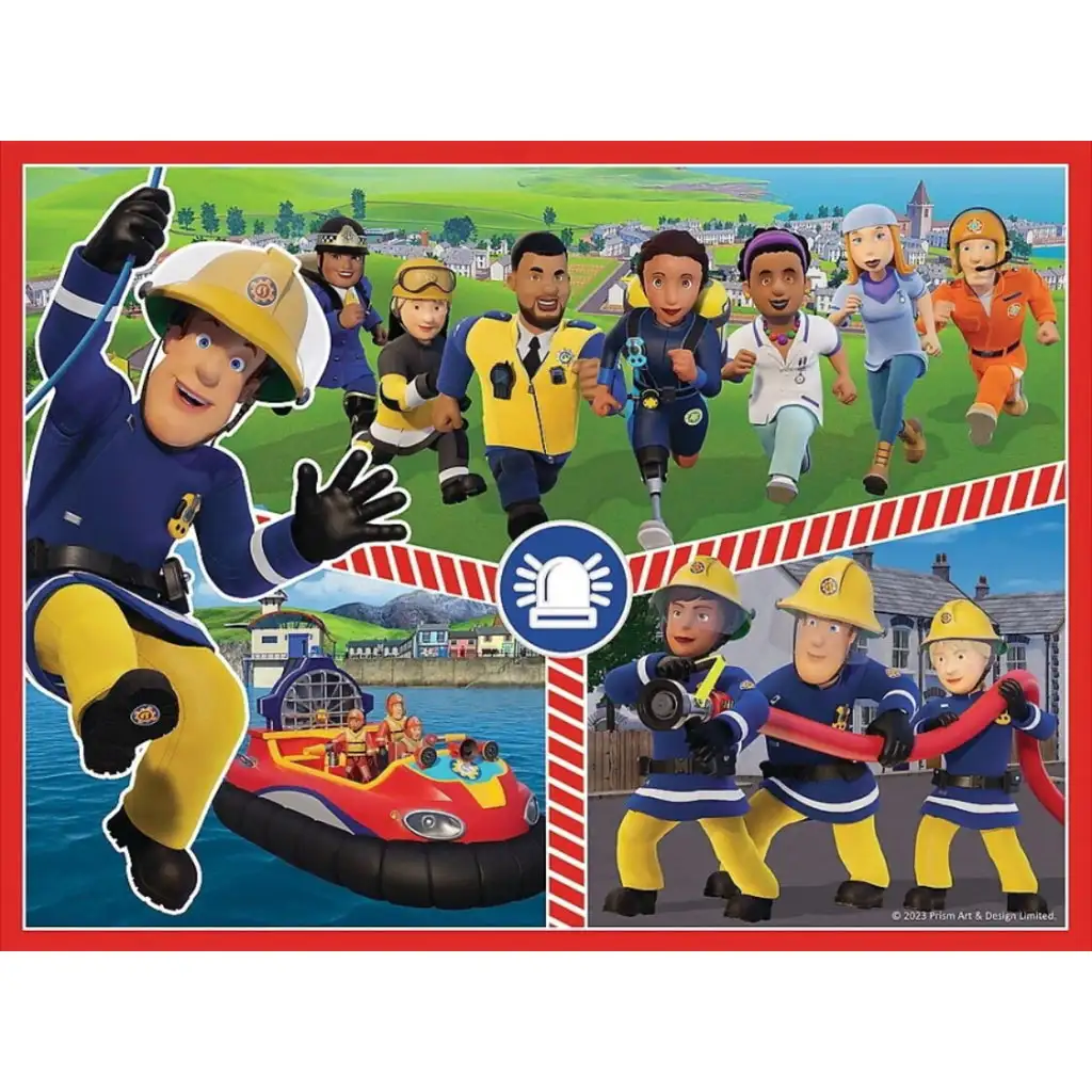 Sam der Feuerwehrmann Puzzle und Memokarten 2-in-1 Set - Trefl kép 3