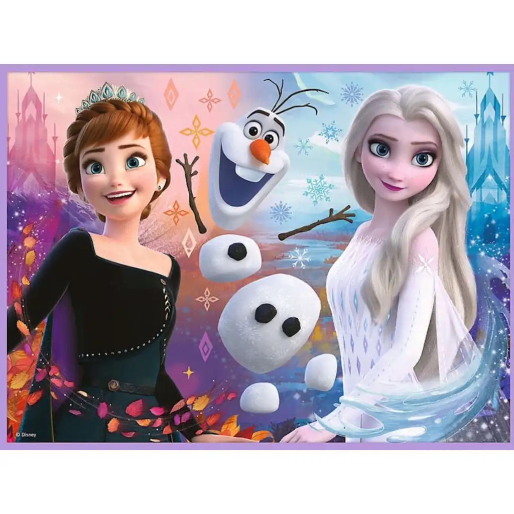 Disney: Die Eiskönigin 2 - Prinzessinnen in ihrem Land Puzzle und Memokarten 2-in-1-Set - Trefl kép 3